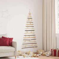 HKM-170195 Elegant 150 cm Natural Hanging Christmas Tree with 80 LEDs and Warm White String Lights