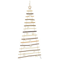 HKM-170195 Elegant 150 cm Natural Hanging Christmas Tree with 80 LEDs and Warm White String Lights