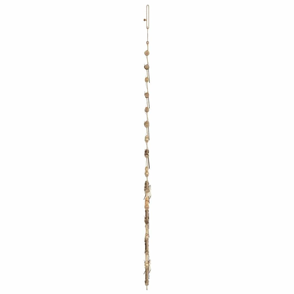 HKM-170195 Elegant 150 cm Natural Hanging Christmas Tree with 80 LEDs and Warm White String Lights