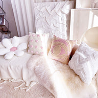 HKM-170195 Heart-Shaped Minimalist Sofa Pillowcase for Living Room Decor
