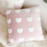 HKM-170195 Heart-Shaped Minimalist Sofa Pillowcase for Living Room Decor