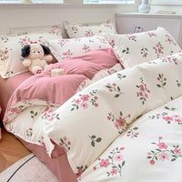 HKM-170195 Pure Cotton Minimalist Bed Sheets Set - Multiple Sizes Available for Comfort and Style