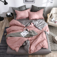 HKM-170195 Pure Cotton Minimalist Bed Sheets Set - Multiple Sizes Available for Comfort and Style