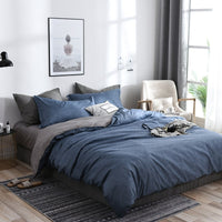 HKM-170195 Pure Cotton Minimalist Bed Sheets Set - Multiple Sizes Available for Comfort and Style