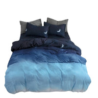 HKM-170195 Pure Cotton Minimalist Bed Sheets Set - Multiple Sizes Available for Comfort and Style