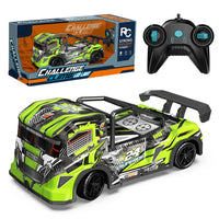 HKM-170387 1/24 Scale Remote Control Stunt Truck with Lights - 4 Channel Off-Road Racing Car for Kids