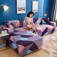 HKM-170451 Frosted Milk Silk Anti-Slip Elastic Sofa Cover for All Seasons - Complete Protection
