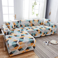 HKM-170451 Frosted Milk Silk Anti-Slip Elastic Sofa Cover for All Seasons - Complete Protection