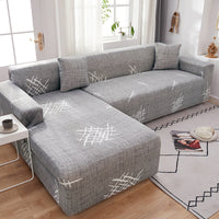 HKM-170451 Frosted Milk Silk Anti-Slip Elastic Sofa Cover for All Seasons - Complete Protection
