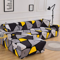 HKM-170451 Frosted Milk Silk Anti-Slip Elastic Sofa Cover for All Seasons - Complete Protection