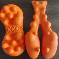 HKM-170515 EVA Injection Foam Cervical Spine Massage Pillow in Orange, 39x17x9CM