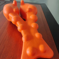 HKM-170515 EVA Injection Foam Cervical Spine Massage Pillow in Orange, 39x17x9CM