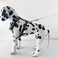HKM-170899 Black Spiked Studded Leather Dog Harness Vest for Small Breeds, Neck 10.62-14.56in, Chest 13.77-17.7in