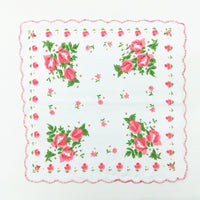 HKM-170963 Cotton Handkerchiefs Set with Tooth Edge Print - 20 Pieces, 28x28 cm