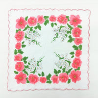 HKM-170963 Cotton Handkerchiefs Set with Tooth Edge Print - 20 Pieces, 28x28 cm