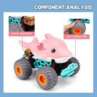 HKM-170963 Remote Control Dolphin-Themed Off-Road Car for Kids - Electric Climbing Toy Truck, Indoor-Outdoor Use
