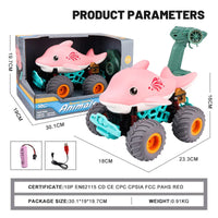 HKM-170963 Remote Control Dolphin-Themed Off-Road Car for Kids - Electric Climbing Toy Truck, Indoor-Outdoor Use