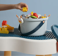 HKM-171091 Children's Cartoon Portable Plastic Storage Bucket for Toys, Stationery, and More