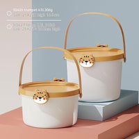 HKM-171091 Children's Cartoon Portable Plastic Storage Bucket for Toys, Stationery, and More