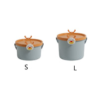 HKM-171091 Children's Cartoon Portable Plastic Storage Bucket for Toys, Stationery, and More