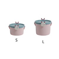 HKM-171091 Children's Cartoon Portable Plastic Storage Bucket for Toys, Stationery, and More