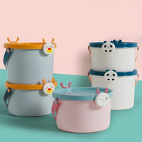 HKM-171091 Children's Cartoon Portable Plastic Storage Bucket for Toys, Stationery, and More
