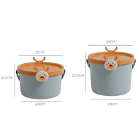 HKM-171091 Children's Cartoon Portable Plastic Storage Bucket for Toys, Stationery, and More