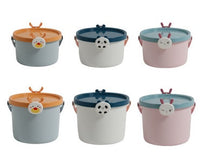 HKM-171091 Children's Cartoon Portable Plastic Storage Bucket for Toys, Stationery, and More