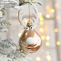HKM-171155 Decorative Christmas Tree Ornaments - Plastic Deer & Elk Designs