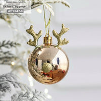 HKM-171155 Decorative Christmas Tree Ornaments - Plastic Deer & Elk Designs