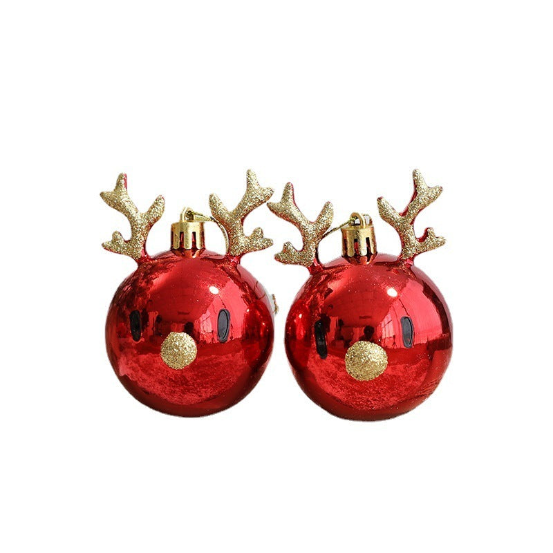 HKM-171155 Decorative Christmas Tree Ornaments - Plastic Deer & Elk Designs