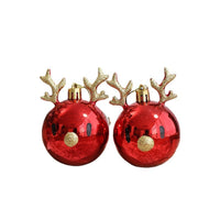 HKM-171155 Decorative Christmas Tree Ornaments - Plastic Deer & Elk Designs