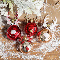 HKM-171155 Decorative Christmas Tree Ornaments - Plastic Deer & Elk Designs