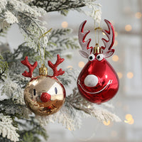 HKM-171155 Decorative Christmas Tree Ornaments - Plastic Deer & Elk Designs