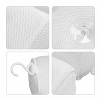 HKM-171219 Ergonomic 3D Mesh Bath Pillow with Suction Cups for Neck and Back Support