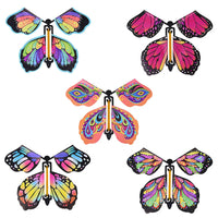 HKM-171219 Magic Flying Butterfly Toy – Rubber Band Powered Fun for Kids Ages 2 and Up