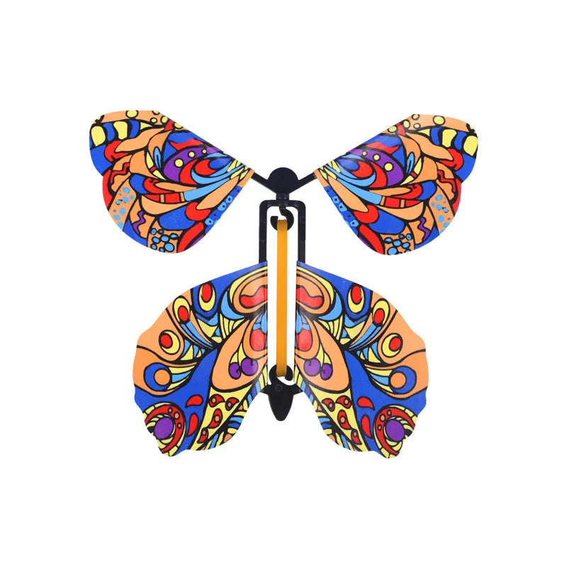 HKM-171219 Magic Flying Butterfly Toy – Rubber Band Powered Fun for Kids Ages 2 and Up