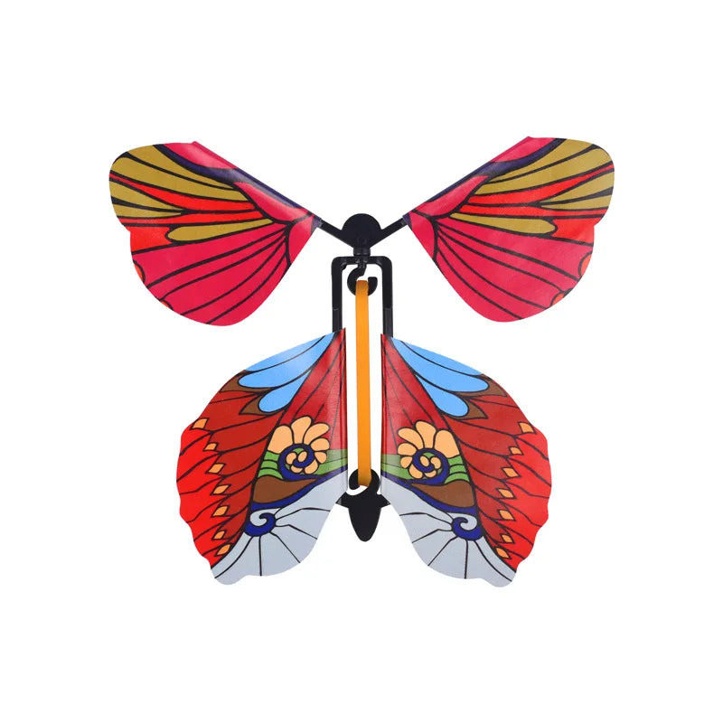 HKM-171219 Magic Flying Butterfly Toy – Rubber Band Powered Fun for Kids Ages 2 and Up