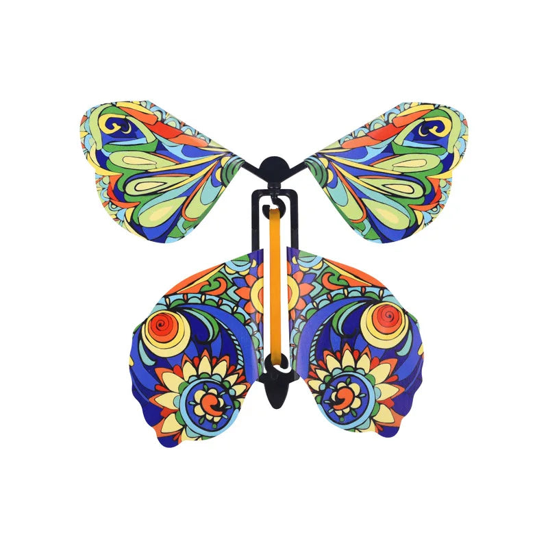 HKM-171219 Magic Flying Butterfly Toy – Rubber Band Powered Fun for Kids Ages 2 and Up