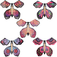 HKM-171219 Magic Flying Butterfly Toy – Rubber Band Powered Fun for Kids Ages 2 and Up