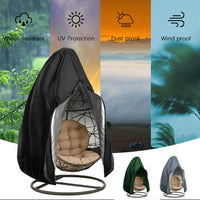 HKM-171219 Waterproof Swing Cover, 230x200CM, 190x115CM, Durable 210D Oxford Cloth with Silver Coating