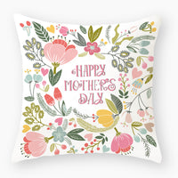 HKM-171347 Cartoon Pattern Peach Skin Fabric Pillow Cover - 45x45cm