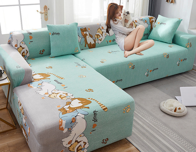 HKM-171603 All-Inclusive Stretch Dustproof Sofa Cover for Combination Sofas - Multiple Sizes Available