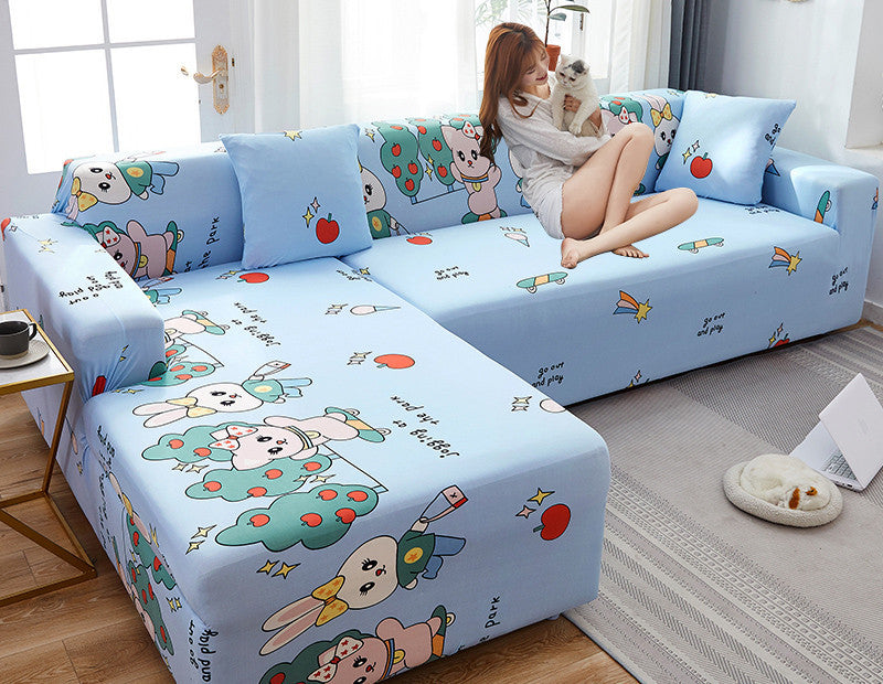 HKM-171603 All-Inclusive Stretch Dustproof Sofa Cover for Combination Sofas - Multiple Sizes Available