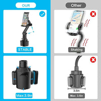 HKM-171603 Car Tablet and Mobile Phone Holder for Cup Holder Installation
