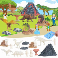 HKM-171795 Dinosaur World Play Mat and DIY Coloring Set for Creative Kids Ages 3+