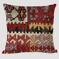 HKM-171923 Bohemian Ethnic Style Linen Pillowcase - 45x45cm Design