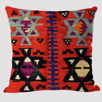 HKM-171923 Bohemian Ethnic Style Linen Pillowcase - 45x45cm Design