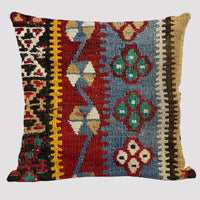 HKM-171923 Bohemian Ethnic Style Linen Pillowcase - 45x45cm Design
