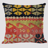HKM-171923 Bohemian Ethnic Style Linen Pillowcase - 45x45cm Design